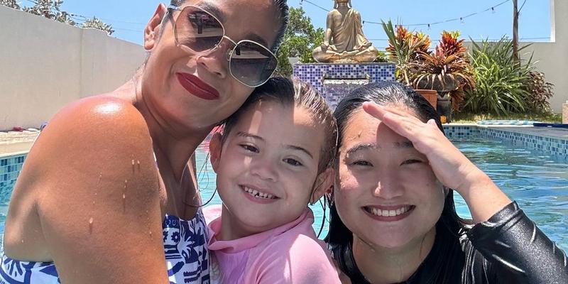 Pokwang and her daughters beat the heat with a refreshing pool day