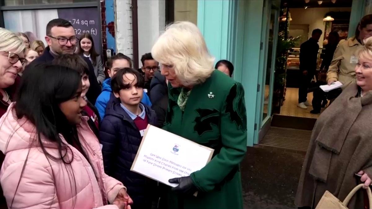 King Charles doing ‘very well,’ Camilla tells Belfast crowds