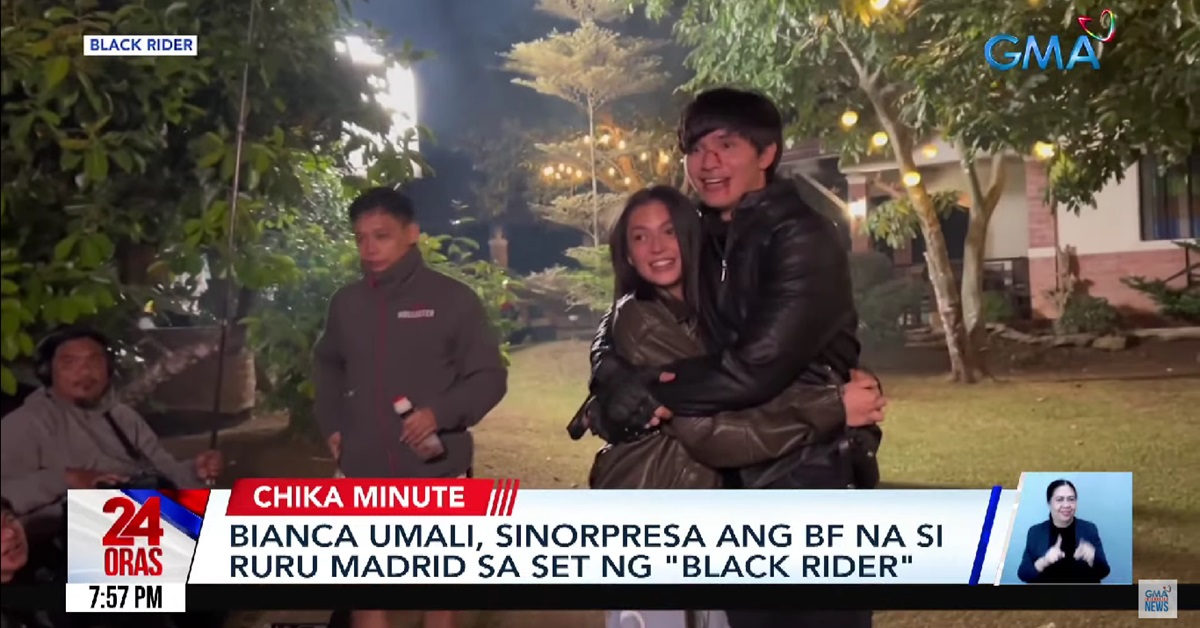 Bianca Umali visits Ruru Madrid on ‘Black Rider’ set