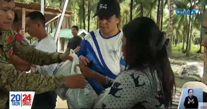 Davao Oriental residents affected by shear line receive aid from GMA Kapuso Foundation