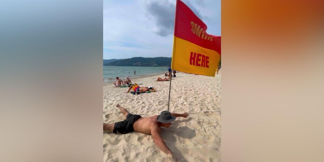 Xian Lim amuses fans as he hilariously follows beach sign