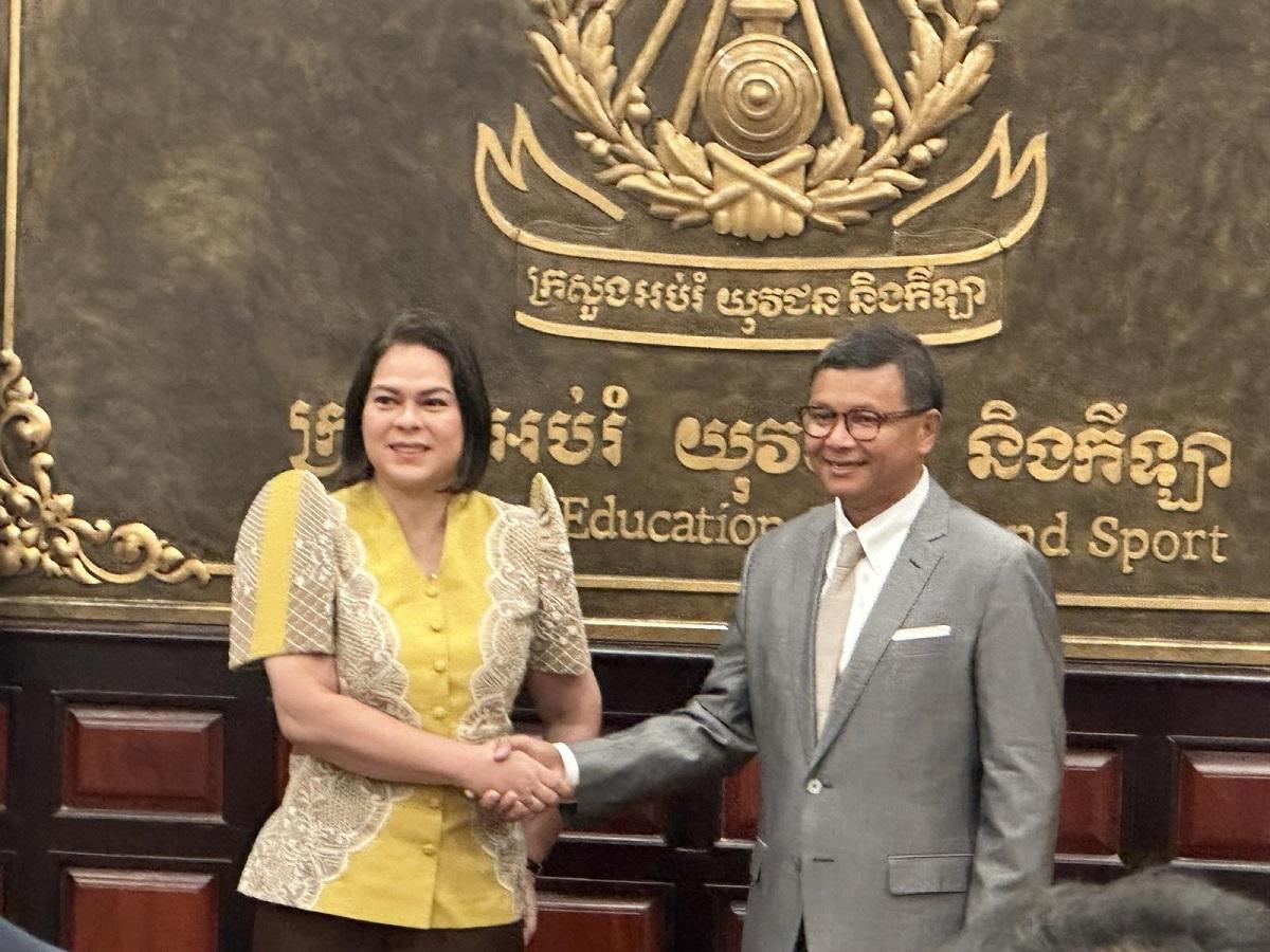 VP Sara in Cambodia as part of SEAMEO duty