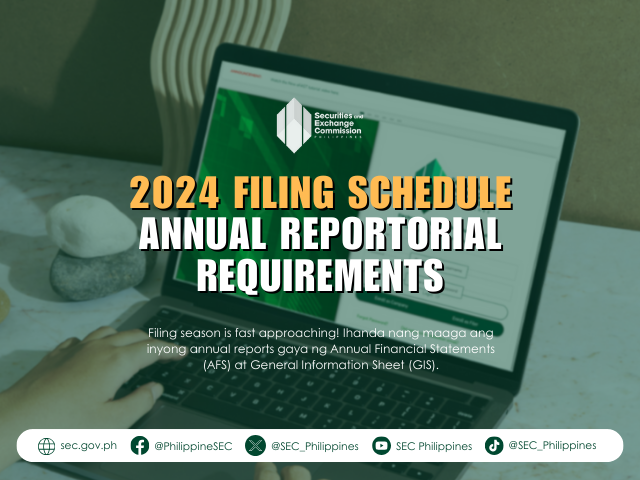 SEC deadline 2024 submission of annual reports cover photo