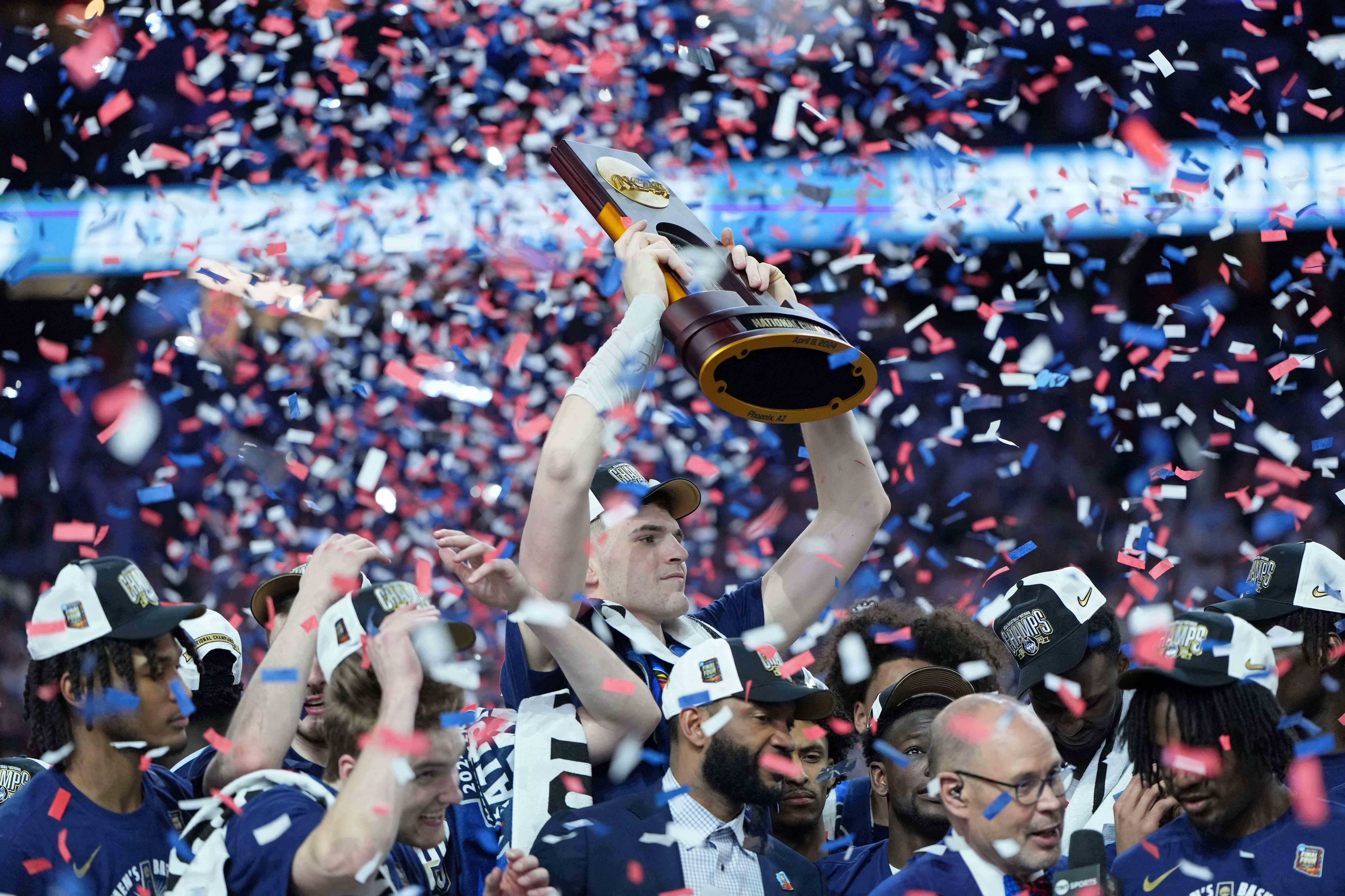 US NCAA: Donovan Clingan of UConn March Madness Final Four