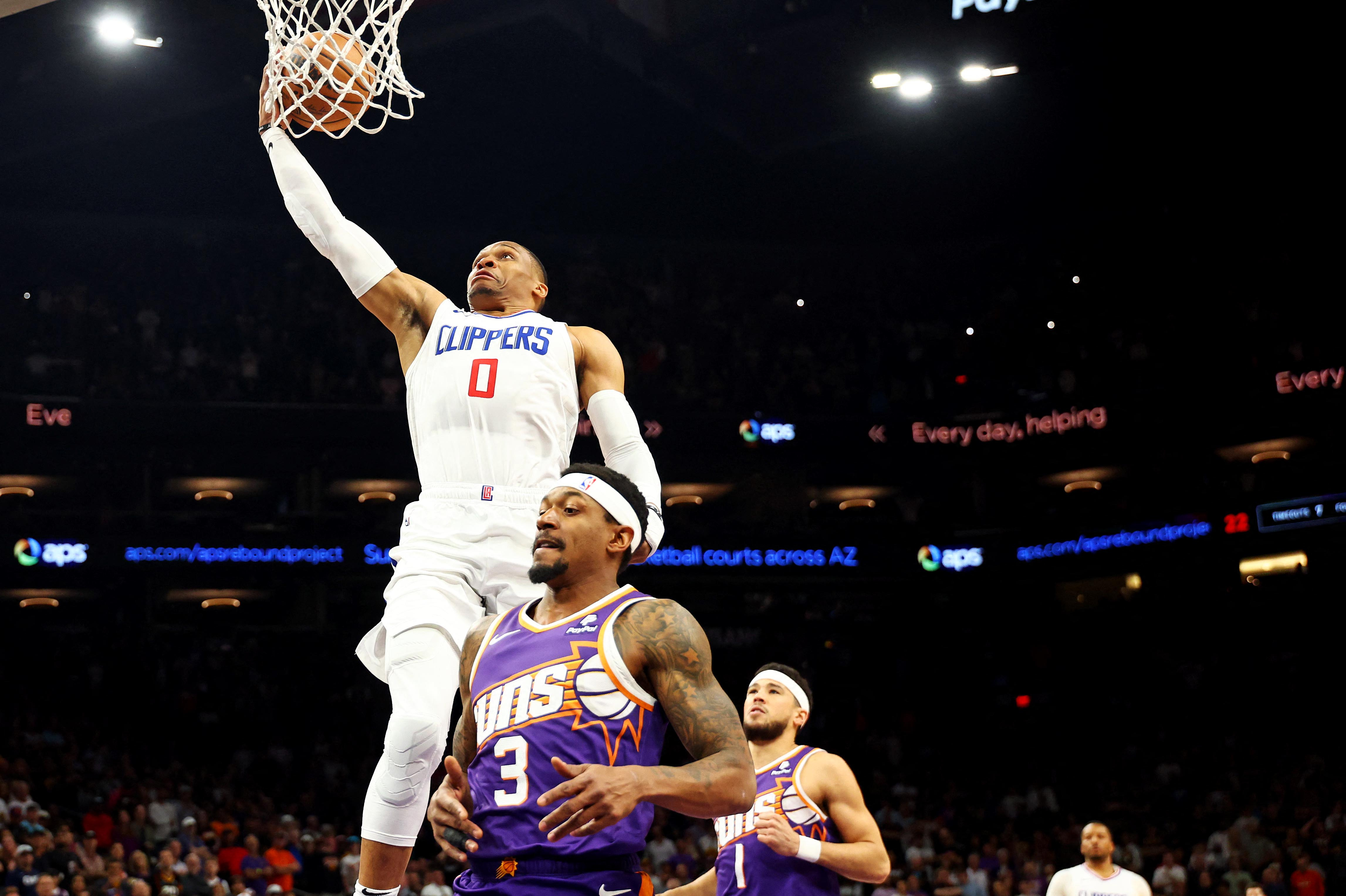 NBA: Russell Westbrook, Clippers hold off Suns’ comeback