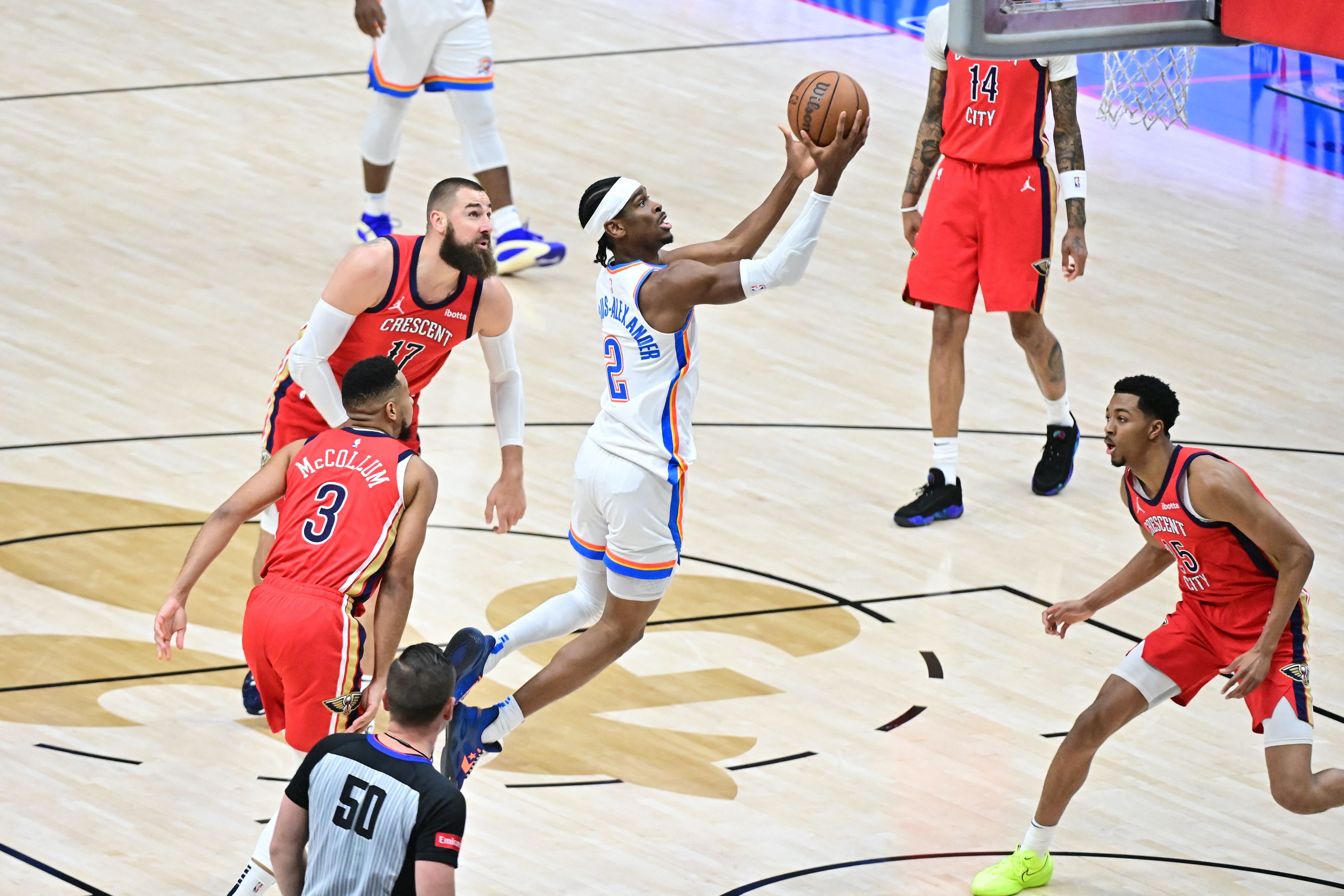 OKC Thunder vs New Orleans Pelicans Match Player Stats