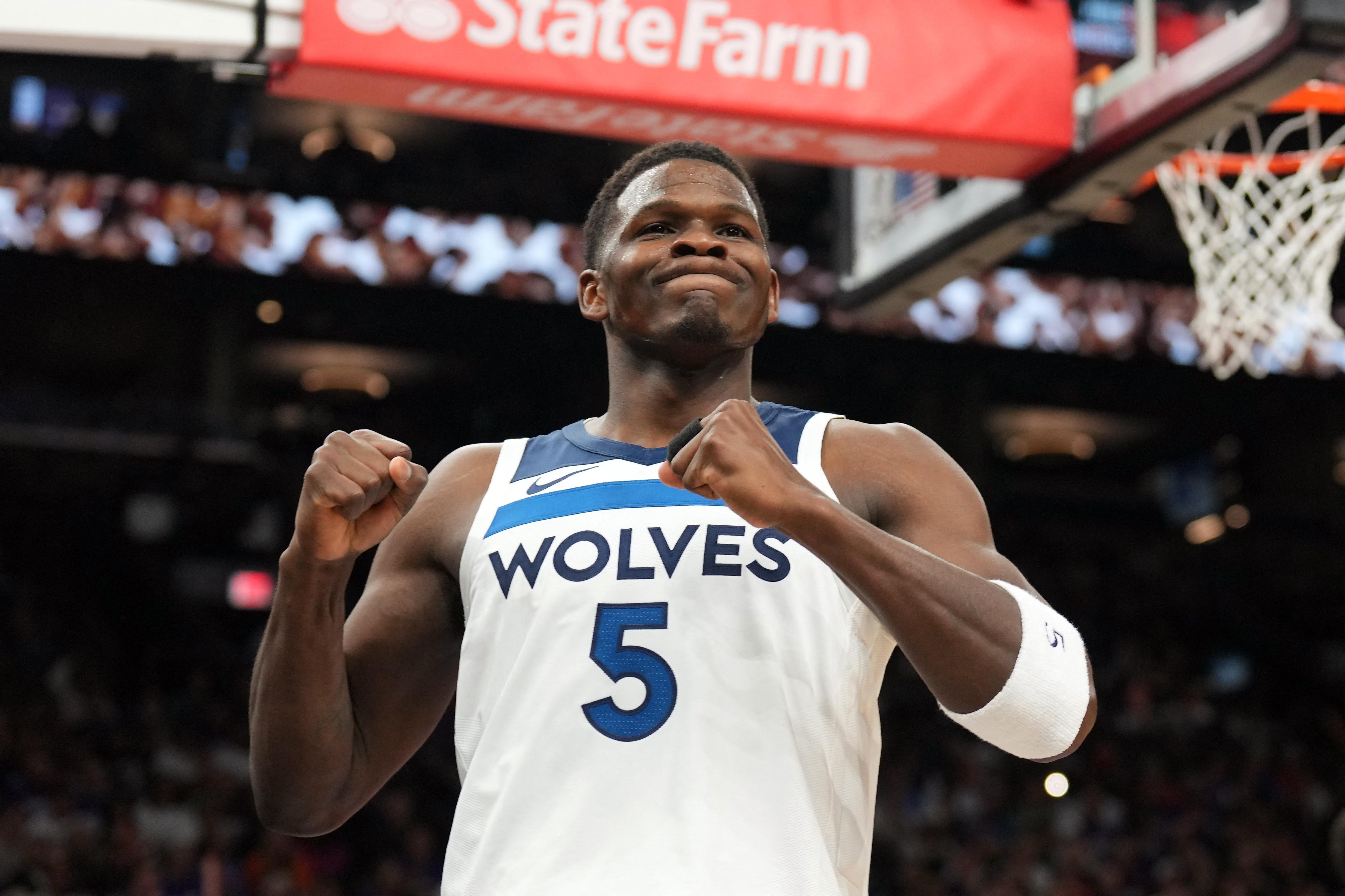 NBA Playoffs Anthony Edwards' 31point 2nd half helps Wolves sweep