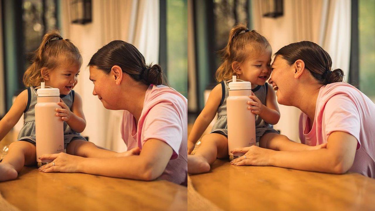Angelica Panganiban tries to be strict with daughter Amila Sabine, but can’t hold in her laugh