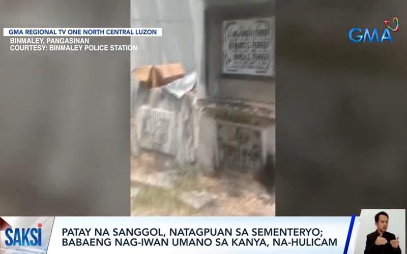 Infant found dead inside a box in a cemetery in Pangasinan