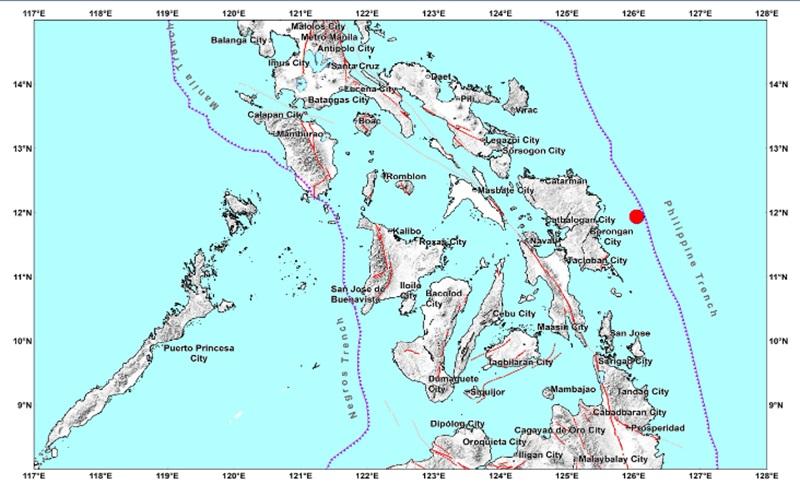 Magnitude 5.1 quake hits off the coast of Dolores, Eastern Samar
