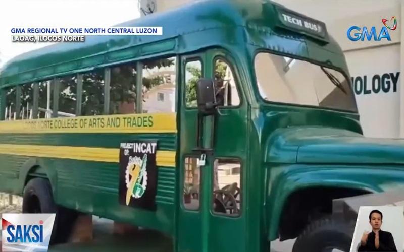 Former students help transform old school bus into e-learning hub