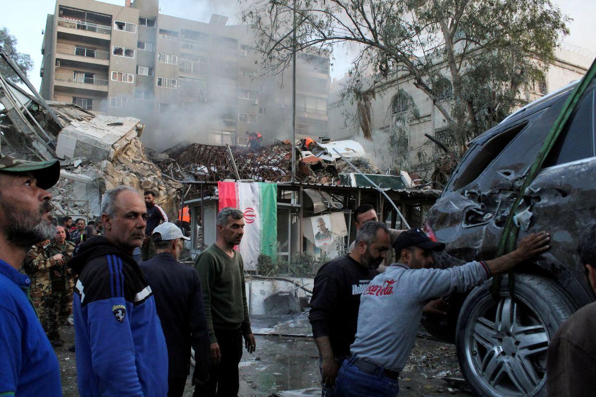 Iran says Israel bombed its embassy in Syria, killing commanders