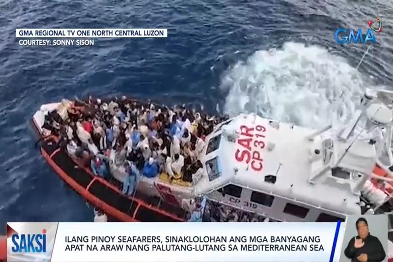 Pinoy seafarers involved in rescue of foreigners stranded at Mediterranean Sea