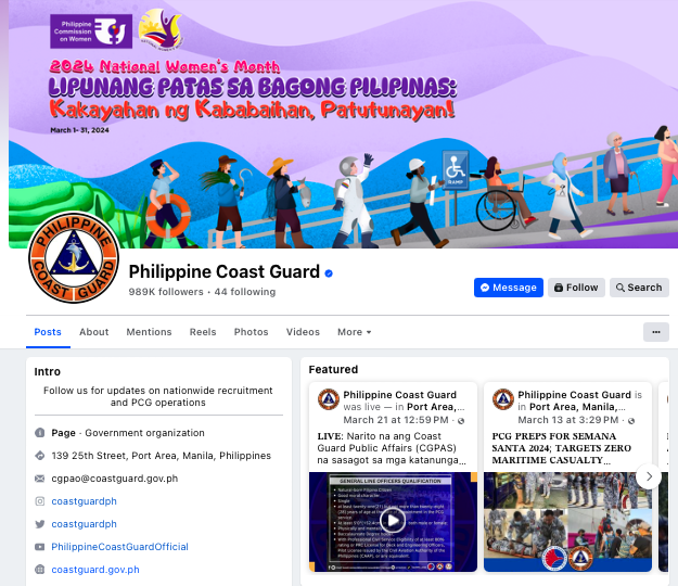 PCG recovers Facebook page after hacking incident