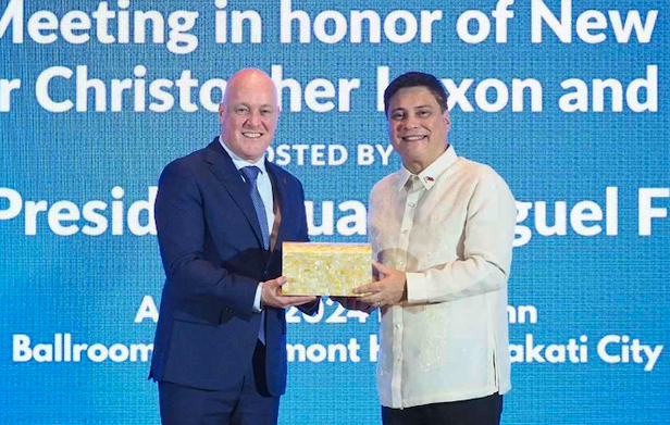 Senate Presiden Migz Zubiri met with New Zealand Prime Minister Christopher Luxon to discuss agricultural and security cooperation.