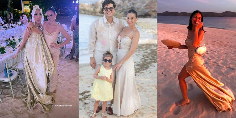 Anne Curtis, Vice Ganda, Angelique Manto and more celebs at Laureen Uy and Miggy Cruz’s Palawan wedding