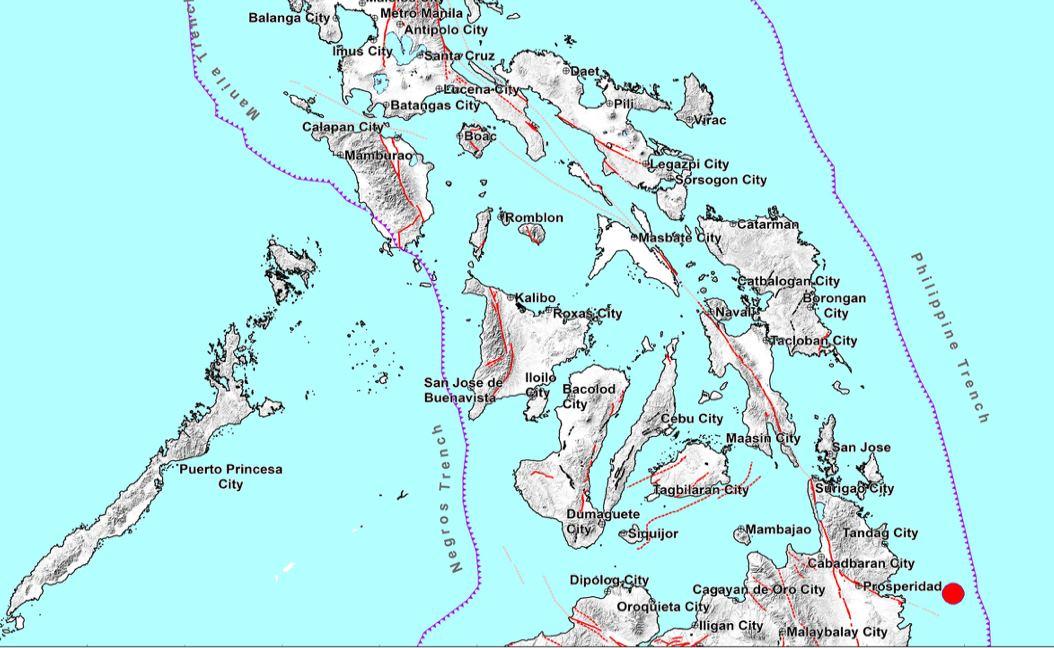 Magnitude 5.1 earthquake hits offshore Hinatuan, Surigao del Sur