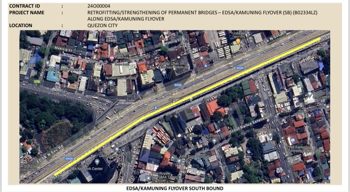 EDSA-Kamuning flyover southbound closed for 6 months starting May 1 — MMDA