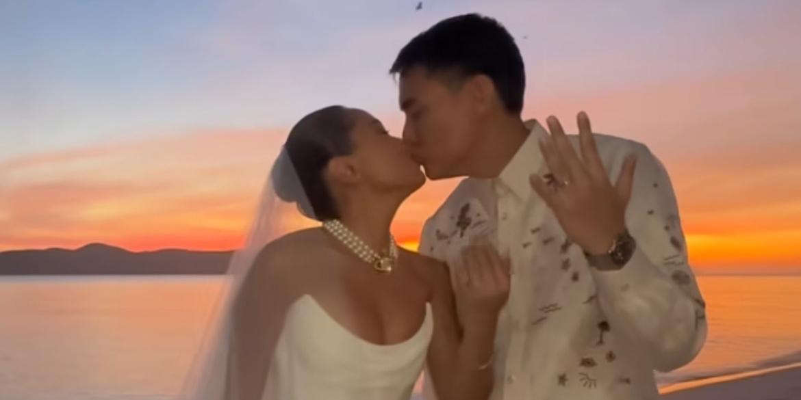 Laureen Uy and longtime partner Miggy Cruz tie the knot