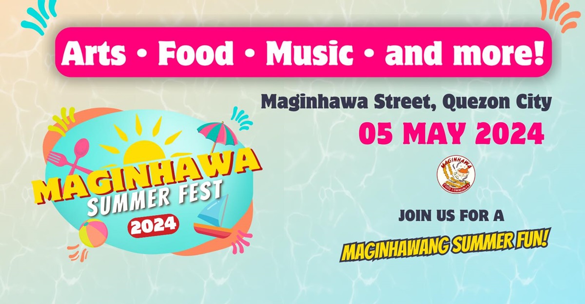 A Maginhawa Summer Fest is happening in Quezon City this May