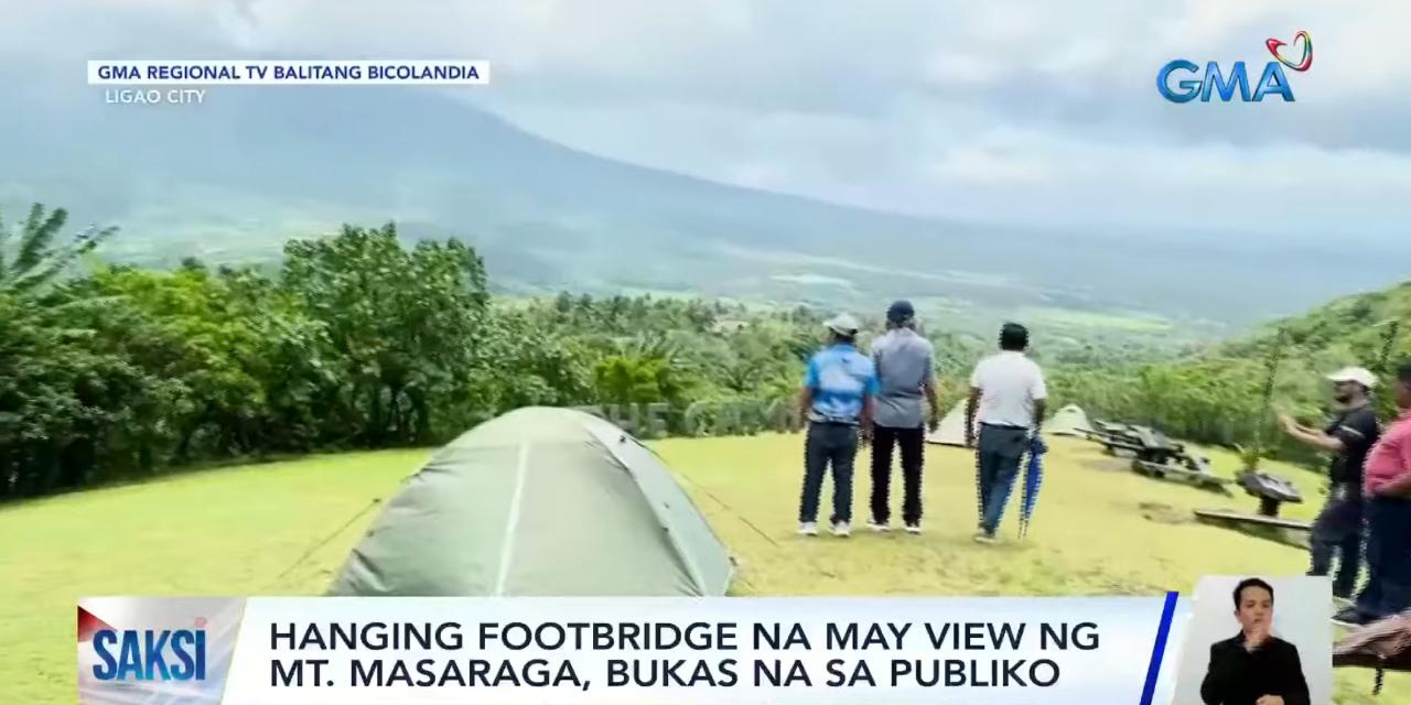 Newly opened hanging footbridge in Albay gives breathtaking view of Mt ...