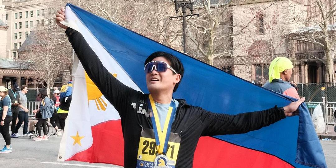 Tim Yap finishes Boston Marathon