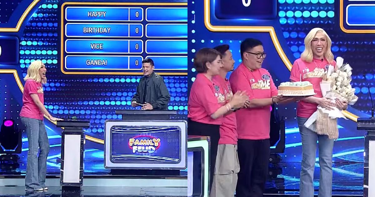 Vice Ganda touched by surprise birthday celebration in ‘Family Feud’