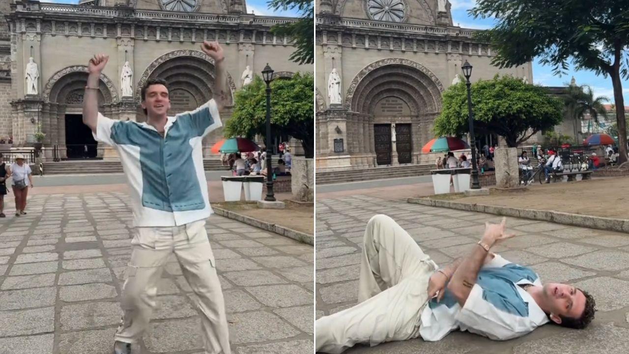 Lauv is in Manila, does a TikTok in Intramuros