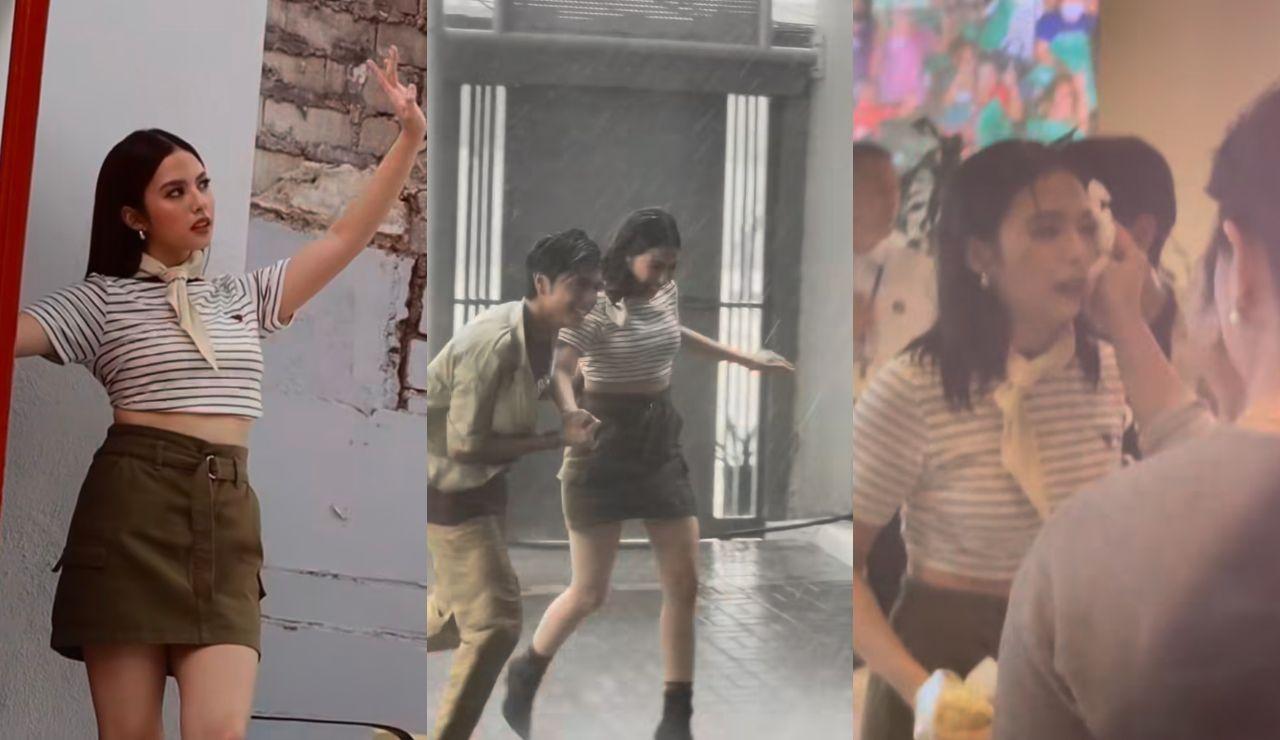 Ysabel Ortega hilariously gets soaked in the rain during a shoot: ‘Mas kabogera ‘yung panahon’