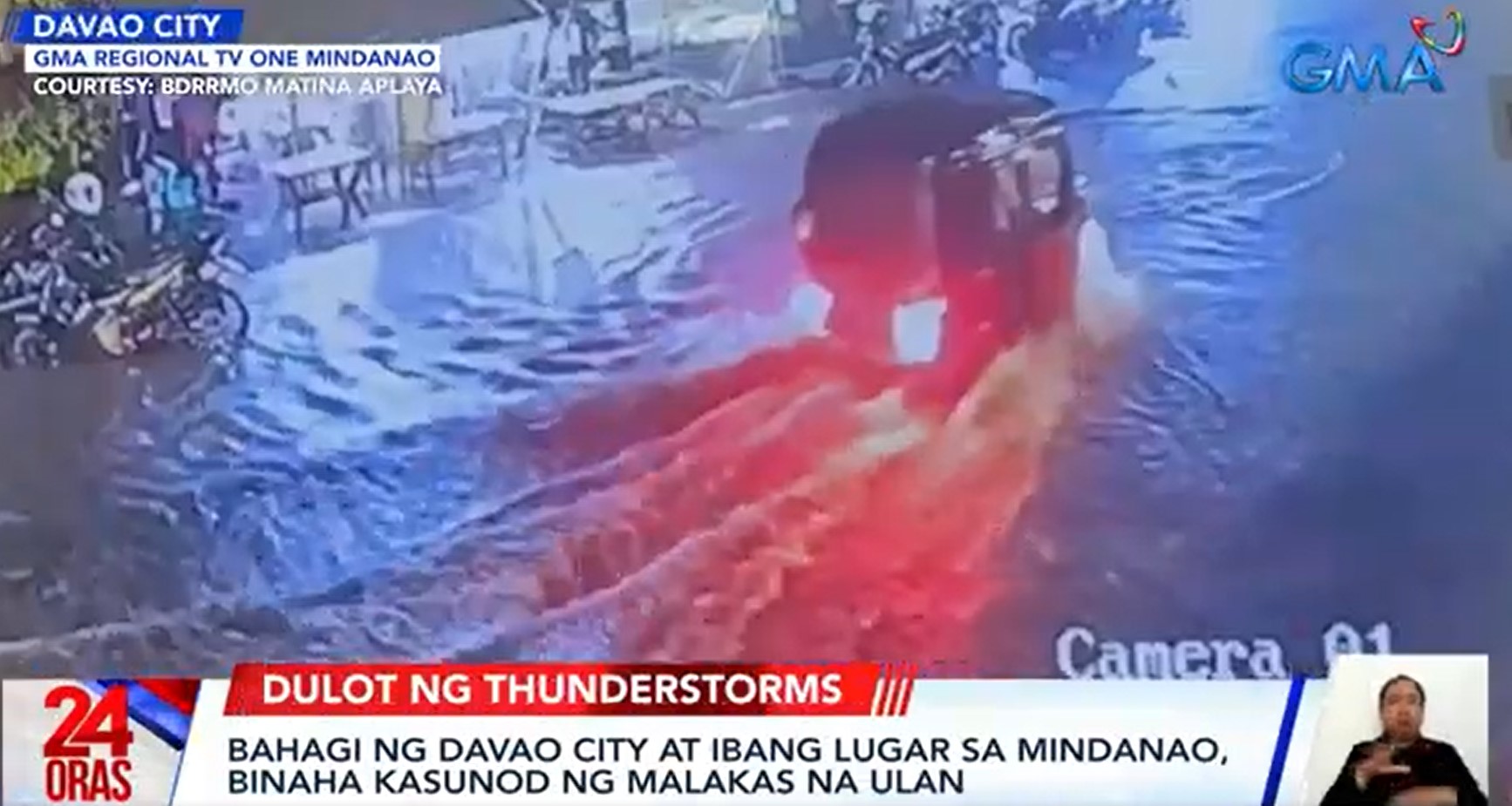 Thunderstorms cause floods in parts of Davao City | GMA News Online