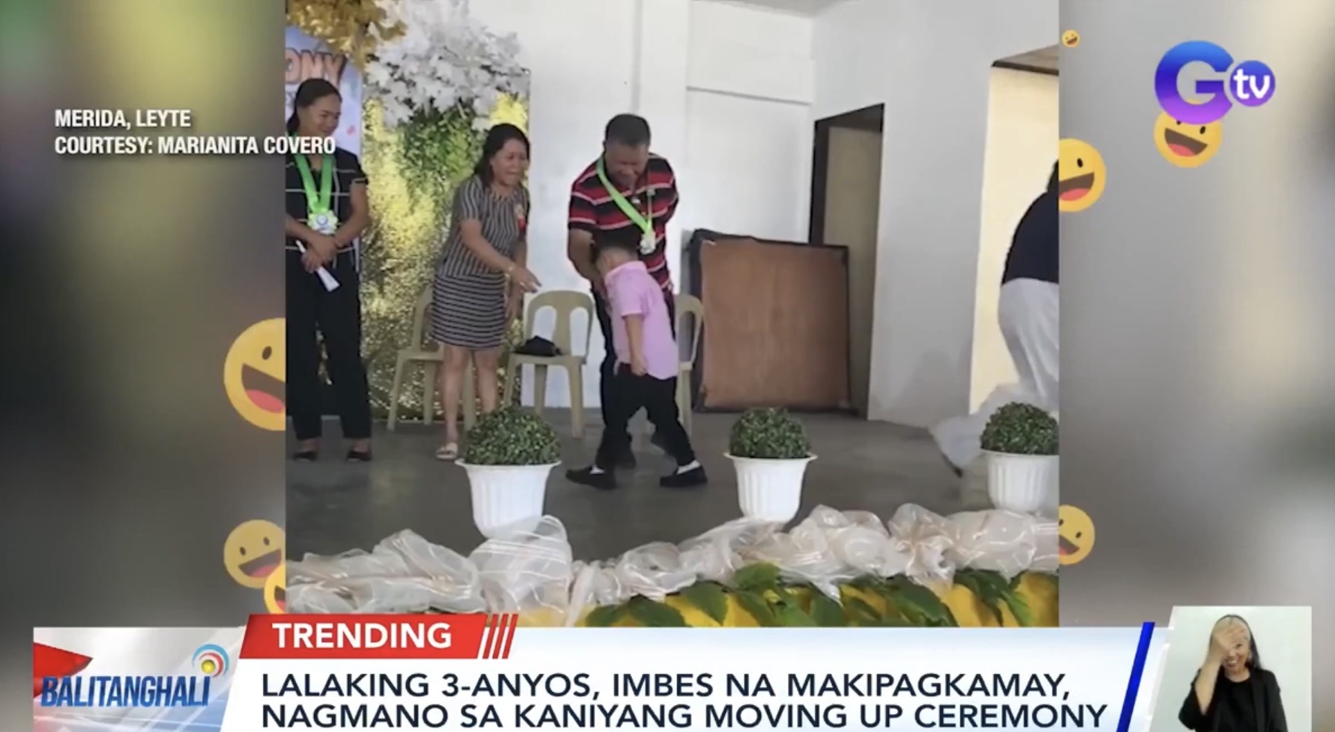 3-anyos, nagmano imbes na makipagkamay sa mga guro sa moving up ceremony thumbnail