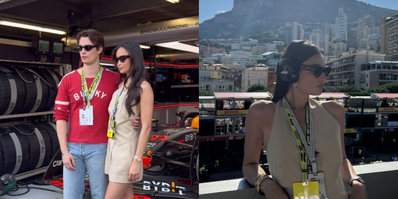 Kelsey Merritt meets 'Idea of You' star Nicholas Galitzine at Monaco Grand Prix