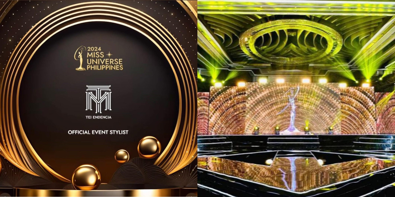 Miss Universe Philippines 2024 stage glitters in gold on preliminary night