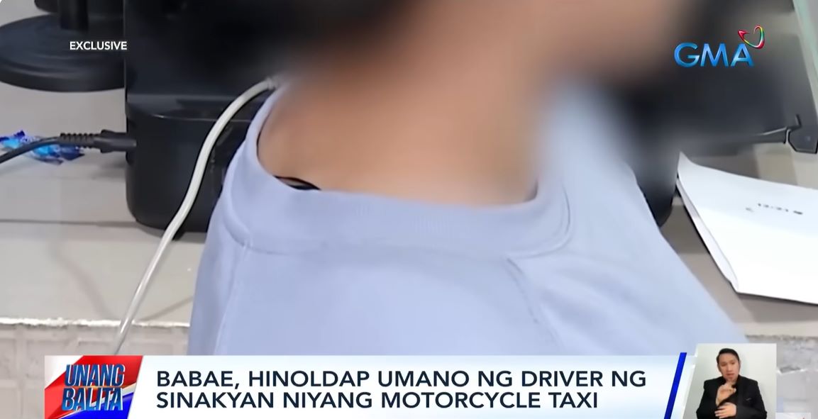 Motorcycle taxi rider, inirereklamo matapos i-harass at holdapin umano ang babaeng pasahero
 thumbnail