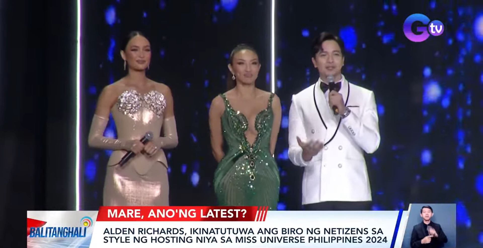 Alden Richards, sinabing 'di napikon sa memes ng 'pagalit' niyang hosting sa Miss Universe Philippines 2024 thumbnail