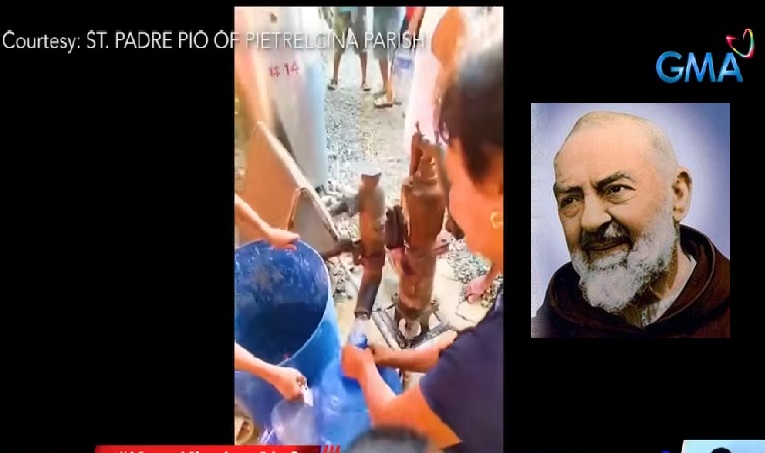 Himala umano sa tubig mula sa isang poso na nasa bakuran ng Saint Padre Pio, sisiyasatin ng parokya  thumbnail