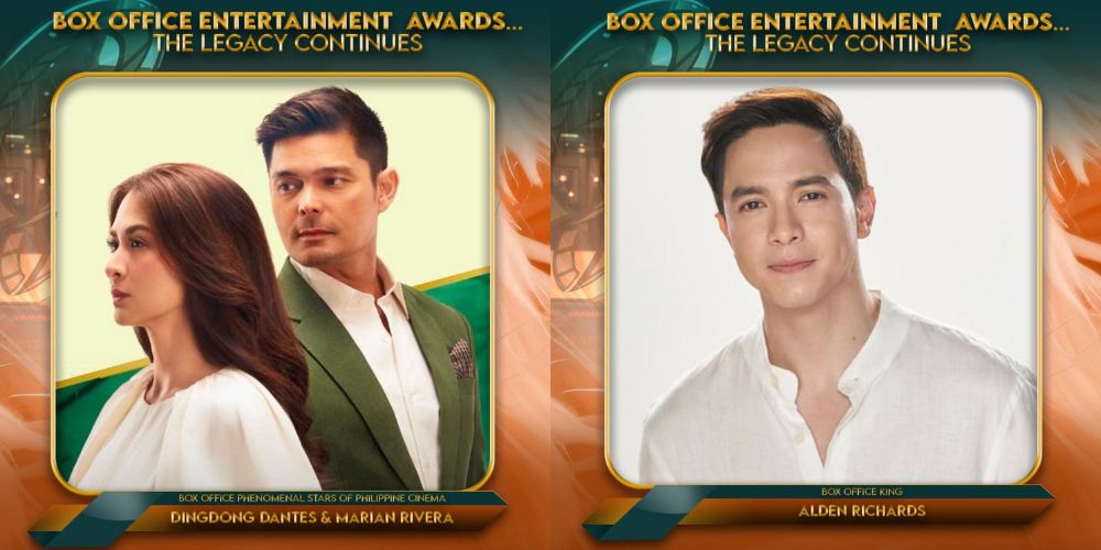 Marian Rivera, Dingdong Dantes, Alden Richard, more Kapuso programs, personalities win at the 52nd Box Office Entertainment Awards