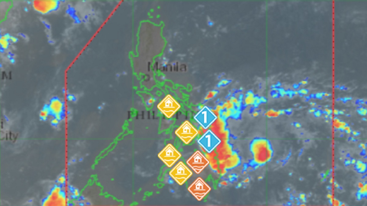 LPA develops into Tropical Depression east of Surigao del Sur