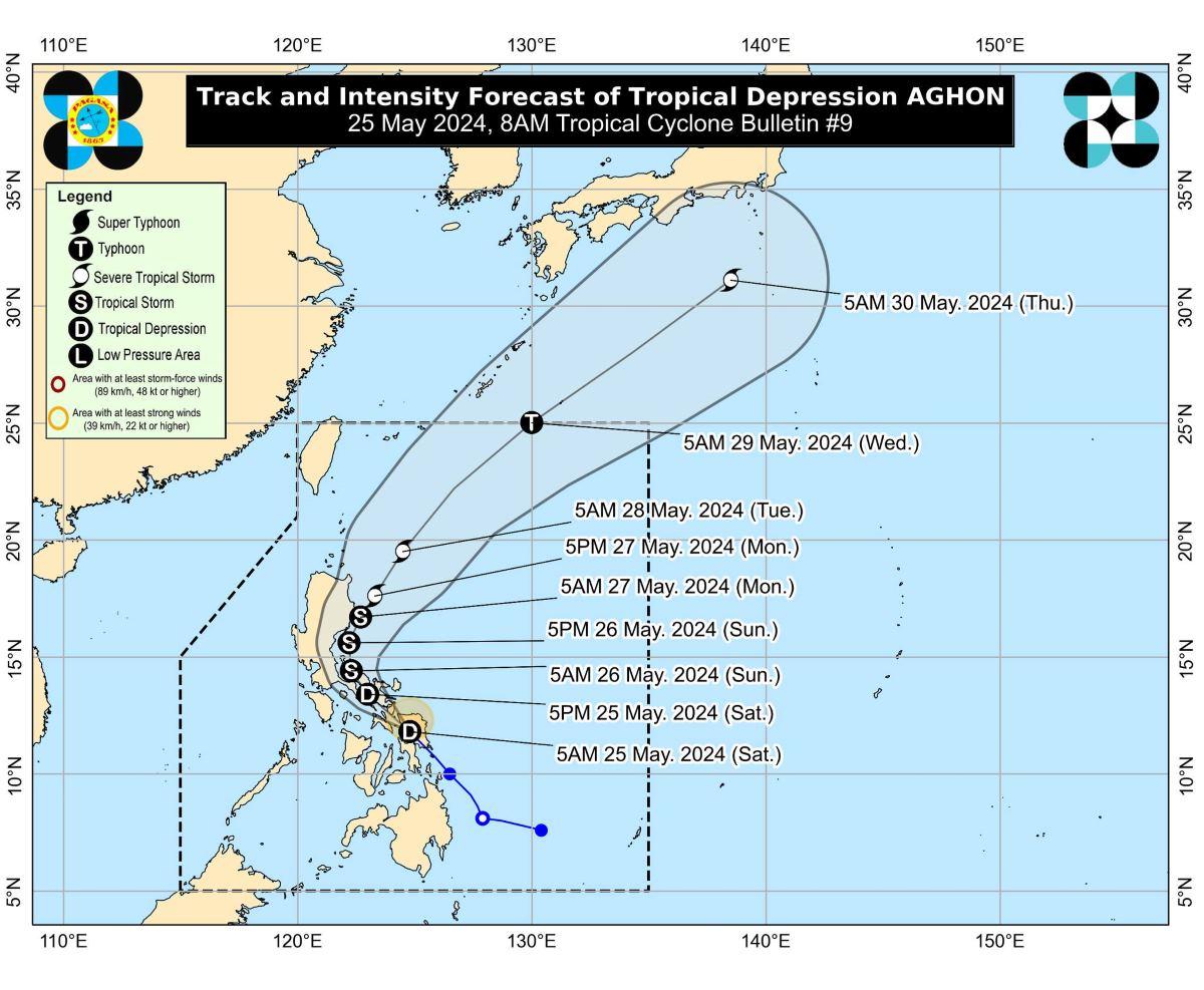 Signal No. 1 up over 17 areas as Aghon moves over Samar Sea | GMA News ...