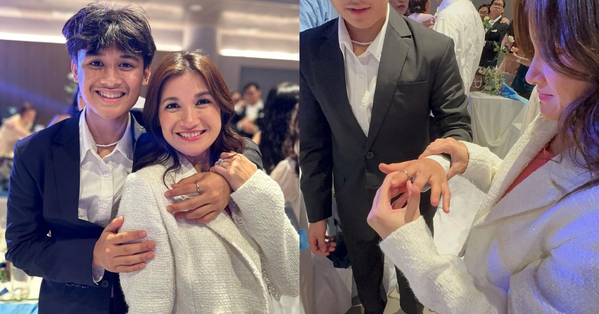 Camille Prats gifts son Nathan purity ring: 'To stay pure until he finds The One'