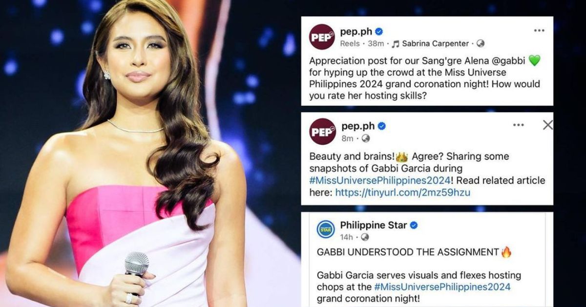 Gabbi Garcia earns praises for her hosting skills at Miss Universe Philippines 2024