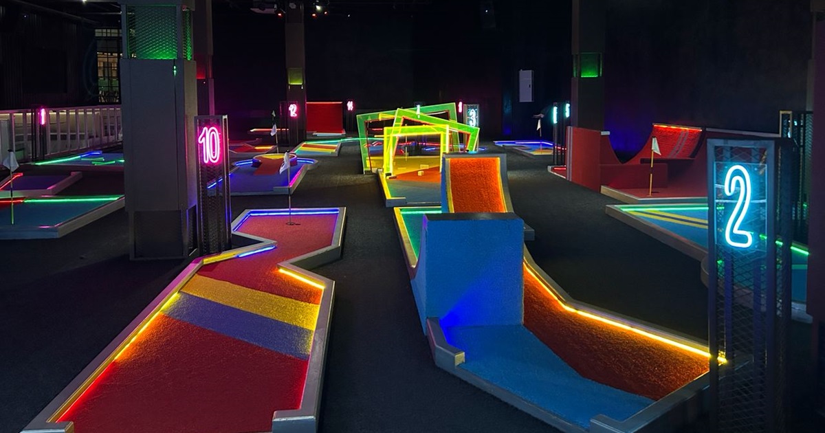 Unleash your friendly competitiveness at this indoor mini-golf studio in Pasig City