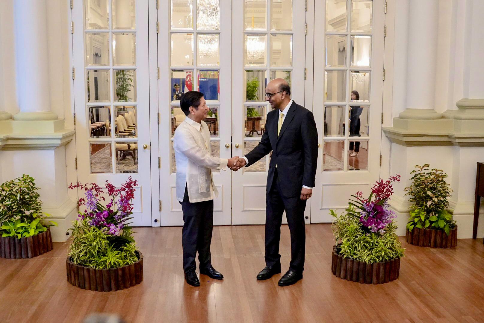 Marcos meets with Singaporean President Tharman