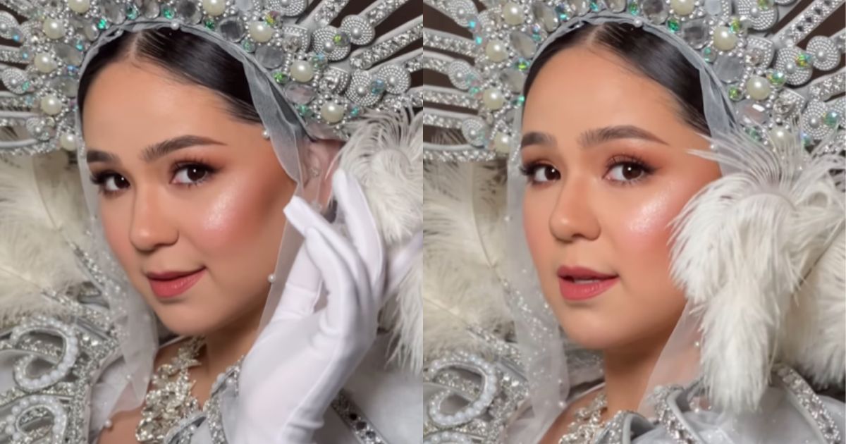 Mikee Quintos is a stunning Reyna Elena at Santacruzan in Bulacan