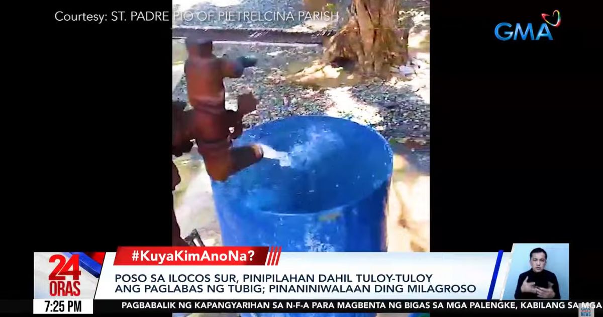 Miraculous ‘poso’ in Ilocos Sur? Kuya Kim explains free-flowing water