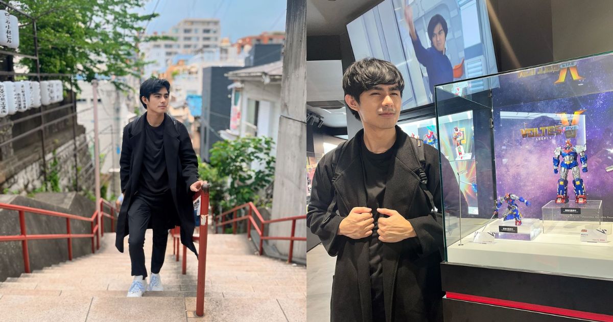 Radson Flores visits famous 'Your Name' spot in Japan, poses with Voltes V figures