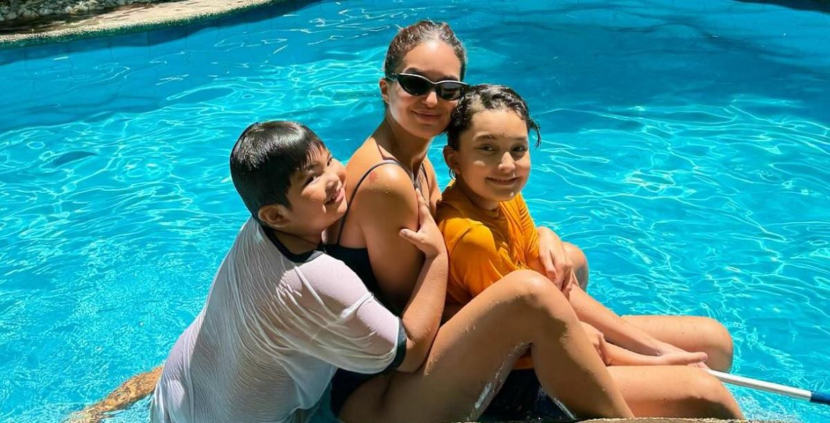 Sarah Lahbati spends Mother's Day with her boys Zion, Kai