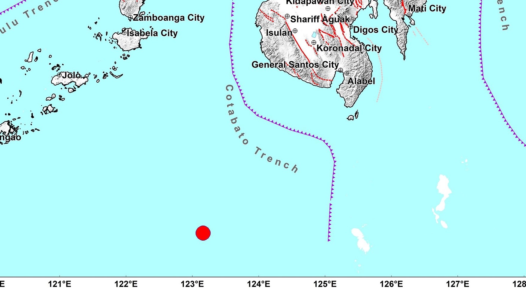 A 5.2 magnitude earthquake struck off Kiamba district in Sarangani A 5.2 magnitude earthquake struck off Kiamba district in Sarangani