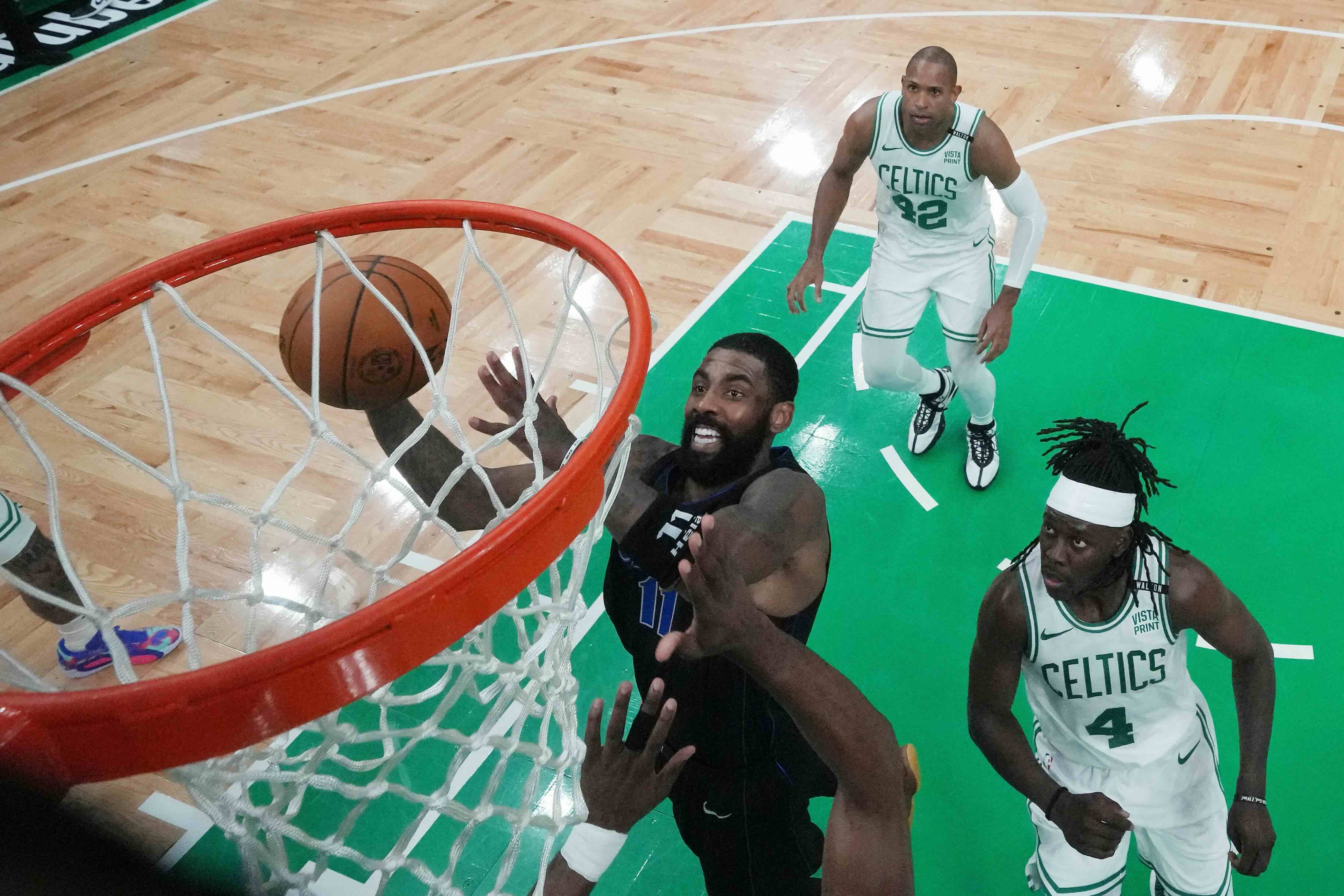 Kyrie Irving insists the chaotic atmosphere didn't throw him off his game.