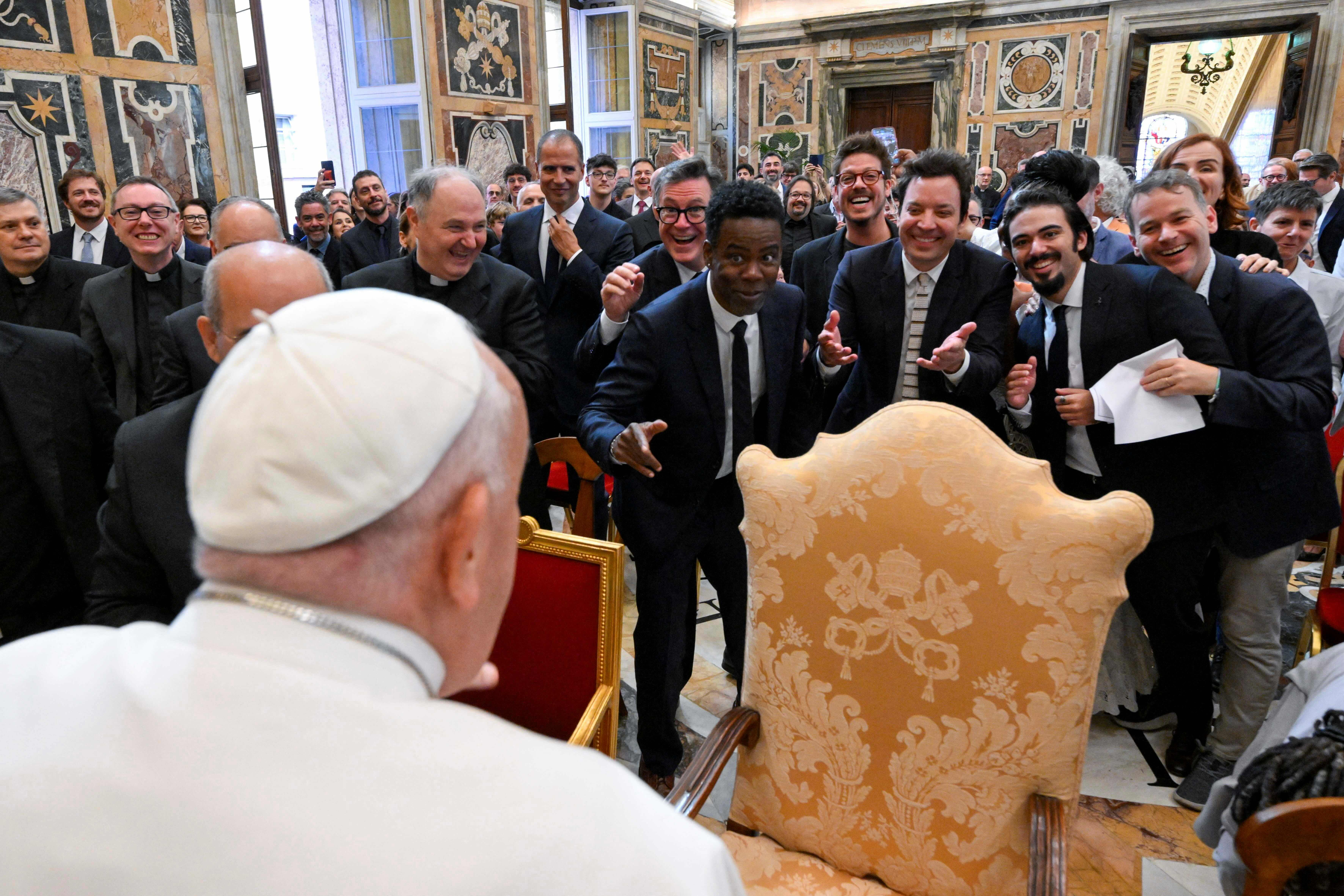  It's OK to make fun of God as long as the joke is not offensive, Pope Francis said on Friday